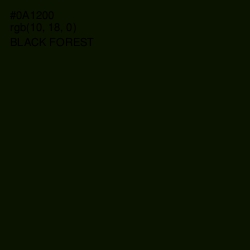 #0A1200 - Black Forest Color Image